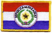 Paraguay Flag Patch - Rectangle