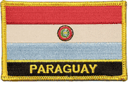 Paraguay Flag Patch with Name