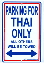 Parking for Thai Only Parking Sign