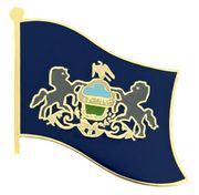 Pennsylvania Flag Lapel Pin - Single