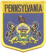 Pennsylvania Flag Shield Patch