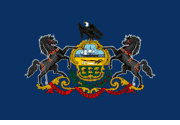 Pennsylvania State Nylon Flags - All Popular Sizes