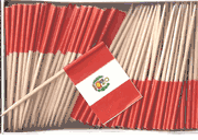Peru Flag Toothpicks