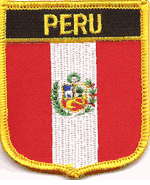 Peru Flag Shield Patch