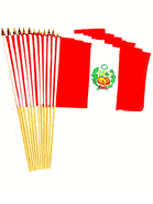Peru Flags 12" x 18"