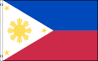 Philippines 3x5 Nylon Flag - Imported