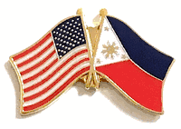 Philippines Flag Lapel Pin - Double 