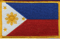 Philippines Flag Patch - Rectangle