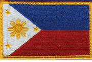 Philippines Flag Patch - Rectangle