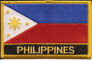Philippines Flag Patch with Name