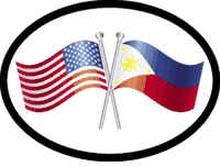 Philippines Friendship Flag-It Oval Decal