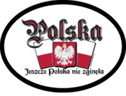 Poland Motto Flag It Oval Decal