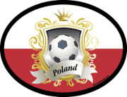Poland Soccer Flag It Oval Decal