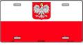 Poland Eagle License Plate