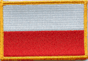 Poland Flag Patch - Rectangle