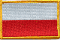 Poland Flag Patch - Rectangle