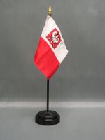 Poland (With Eagle) Miniature Flag