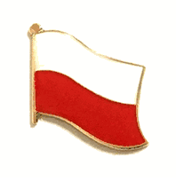 Poland (no eagle) Flag Lapel Pin - Single