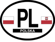 Poland Flag It Oval Decal
