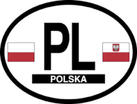 Poland Flag It Oval Decal