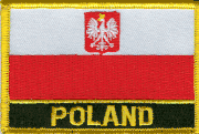 Poland Eagle Flag Patch with Name