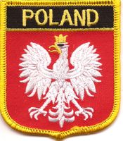 Poland W/Eagle Flag Shield Patch