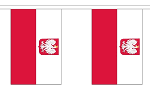 Poland Eagle String Flag Bunting