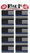 Police Mourning Flag Stickers 50 Stickers per package