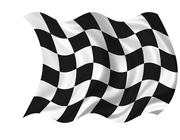 Black & White Polyester Checkered Flag 