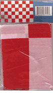 Red & White Polyester Checkered Flag