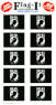 POW MIA Flag Stickers - POW Flag Stickers - 60 per pkg.