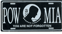 POW MIA License Plate
