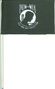 POW MIA Miniature Cotton Stick Flags 4"x6" 
