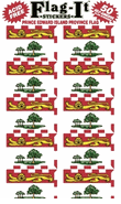 Prince Edward Island Flag Stickers 50 Stickers per package