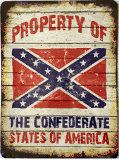 Property of the Confederate States of America Metal Sign