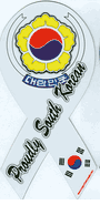Proudly South Korean Car Ribbon Magnet