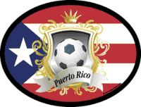 Puerto Rico Soccer Flag It Oval Decal