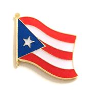 Puerto Rico Flag Lapel - Single