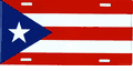 Puerto Rico Flag License Plate