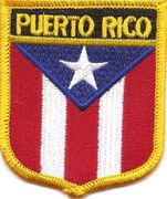 Puerto Rico Flag Shield Patch
