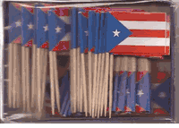 Puerto Rico Flag Toothpicks   OUT OF STOCK