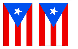Puerto Rico String Flag Bunting