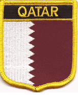 Qatar Flag Shield Patch