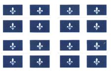 Quebec Flag Stickers - 50 per sheet