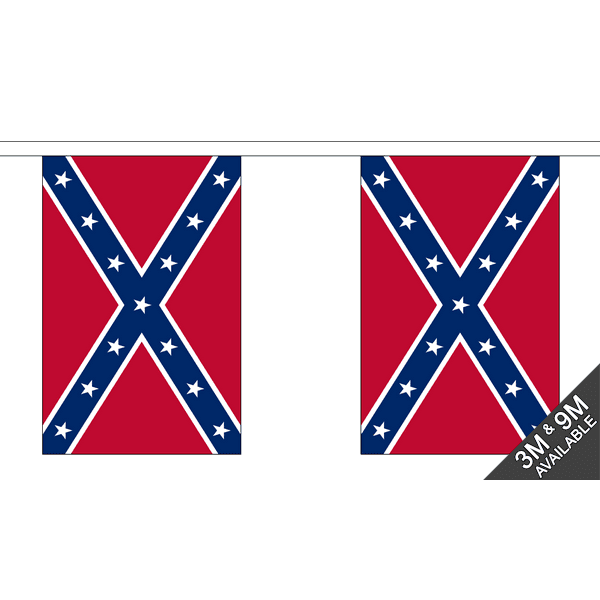 Confederate String Flag Bunting Confederate Rebel Flag
