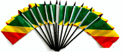 Republic of Congo 4"x6" Polyester - 12 Per Pack