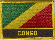 Republic of Congo Flag Patch with Name