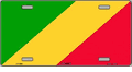 Republic of the Congo Flag License Plate