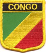 Republic of the Congo Flag Shield Patch