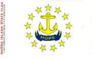 Rhode Island Flag Decal Stickers